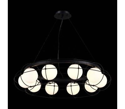 SL1189.403.10 Люстра подвесная ST-Luce Черный/Опал G9 10*5W BEATA