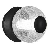 SL6120.401.01 Светильник настенный ST-Luce Черный/Прозрачное кракелированное стекло LED 1*8,5W 3000K PEEK SL6120.401.01 Светильник настенный ST-Luce Черный/Прозрачное кракелированное стекло LED 1*8,5W 3000K PEEK