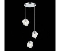 SL1175.103.03 Светильник подвесной ST-Luce Хром/Прозрачный E14 3*40W PORTICI SL1175.103.03 Светильник подвесной ST-Luce Хром/Прозрачный E14 3*40W PORTICI