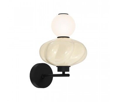 SL6134.411.01 Светильник настенный ST-Luce черный/желтый, опаловый LED 1*8W 3000K FLORENTINI