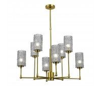 SL1240.303.08 Люстра подвесная ST-Luce Латунь/Дымчатый E27 8*60W GACCIOLO SL1240.303.08 Люстра подвесная ST-Luce Латунь/Дымчатый E27 8*60W GACCIOLO
