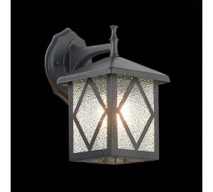 SL084.411.01 Светильник уличный настенный ST-Luce Черный/Черный, Прозрачный E27 1*60W LORNE
