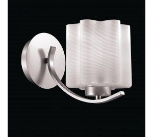 SL117.501.01 Бра ST-Luce Серебристый/Белый с полосками E27 1*60W ONDE