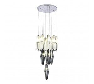 SL1242.103.16 Светильник подвесной ST-Luce Хром/Дымчатый, Молочный G9 16*5W 4000K CIARA