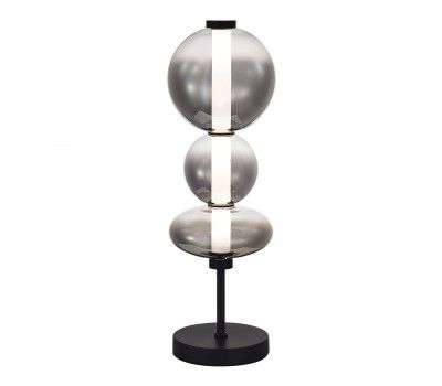 SL6119.404.18 Прикроватная лампа ST-Luce Черный/Дымчато-Серый LED 1*18W 3000K PERLINA