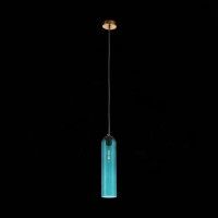 SL1145.383.01 Светильник подвесной ST-Luce Латунь/Голубой E27 1*60W CALLANA SL1145.383.01 Светильник подвесной ST-Luce Латунь/Голубой E27 1*60W CALLANA