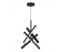 SL1018.413.04 Светильник подвесной ST-Luce черный/прозрачный LED 1*43W 4000K EUCLIDICS