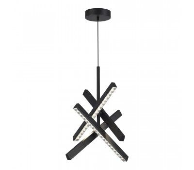 SL1018.413.04 Светильник подвесной ST-Luce черный/прозрачный LED 1*43W 4000K EUCLIDICS