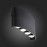 SL089.401.08 Светильник уличный настенный ST-Luce Черный кварцевый LED 8*1W 4000K BISELLO