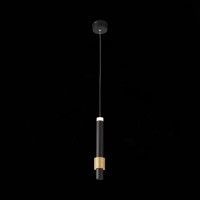 SL1591.403.01 Светильник подвесной ST-Luce Черный, Анодированный золотой/Черный LED 1*6W 3000K Подвесные светильники