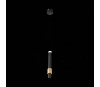 SL1591.403.01 Светильник подвесной ST-Luce Черный, Анодированный золотой/Черный LED 1*6W 3000K Подвесные светильники