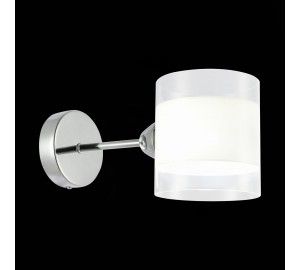 SLE102801-01 Светильник настенный Хром/Прозрачный, Белый E14 1*40W MIENTO