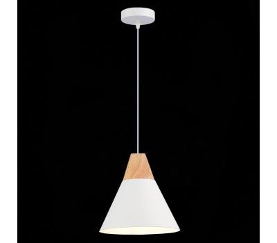 SLE125103-01 Светильник подвесной Белый/Белый, Светлое дерево E27 1*60W MODICA