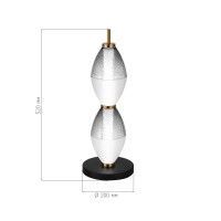 SL6130.404.12 Прикроватная лампа ST-Luce Черный/Белый, Дымчатый LED 1*16W 3000K ICE