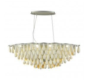 SL1517.103.08 Светильник подвесной ST-Luce Серебристый/Белый, Золотистый E14 8*40W Faenza