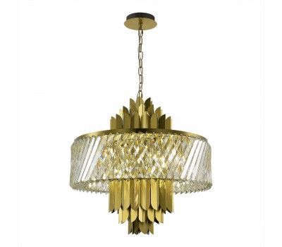 SL1635.303.09 Люстра подвесная ST-Luce Латунь/Прозрачный E14 9*40W NARI