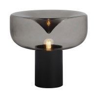 SL6014.404.01 Прикроватная лампа ST-Luce Черный/Дымчатый E27 1*40W RIPPLE SL6014.404.01 Прикроватная лампа ST-Luce Черный/Дымчатый E27 1*40W RIPPLE