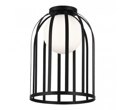 SL6129.402.01 Светильник потолочный ST-Luce Черный/Белый E27 1*60W NORDIC