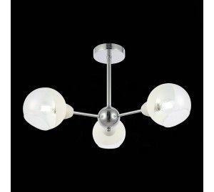 SLE102702-03 Светильник потолочный Хром/Прозрачный, Матовый никель E14 3*40W GIORTE