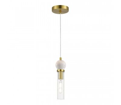 SL1244.303.01 Светильник подвесной ST-Luce латунь/прозрачный E14 1*40W MEDEA