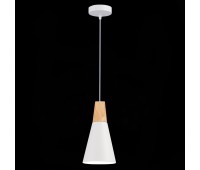 SLE125153-01 Светильник подвесной Белый/Белый, Светлое дерево E14 1*40W MODICA