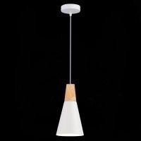 SLE125153-01 Светильник подвесной Белый/Белый, Светлое дерево E14 1*40W MODICA