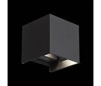 SL560.401.02 Светильник уличный настенный ST-Luce Черный/Черный LED 2*3W 4000K STAFFA