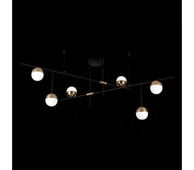 SL1507.422.06 Люстра потолочная ST-Luce Черный/Белый, Золотистый G9 6*5W 4000K ALBERO