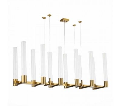 SL1229.303.12 Люстра подвесная ST-Luce Латунь/Прозрачный GU10 12*5W TERNI