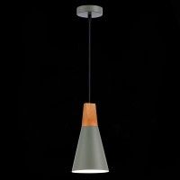 SLE125173-01 Светильник подвесной Серый/Серый, Светлое дерево E14 1*40W MODICA