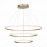 ST604.243.114 Светильник подвесной ST-Luce Золотистый/Белый LED 1*114W 4000K Подвесные светильники