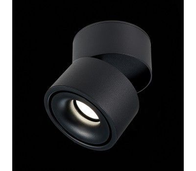 ST652.442.12 Светильник потолочный Черный LED 1*12W 4000K 1 000Lm Ra>90 36° IP20 D100xH105 170-240V Накладные светильники