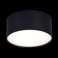 ST606.442.12 Светильник потолочный Черный LED 1*12W 4000K 1 080Lm Ra>90 120° IP20 D120xH55 185-265V Накладные светильники