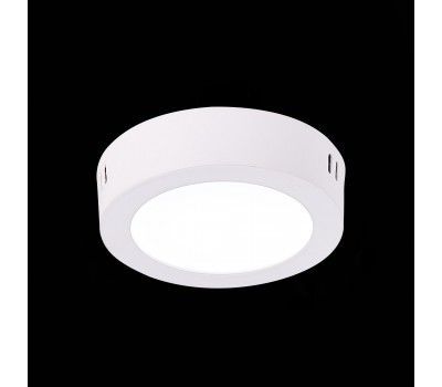 ST112.532.06 Светильник настенно-потолочный Белый LED 1*6W 3000K 330Lm Ra80 120° IP20 D110xH28 90-26 Накладные светильники