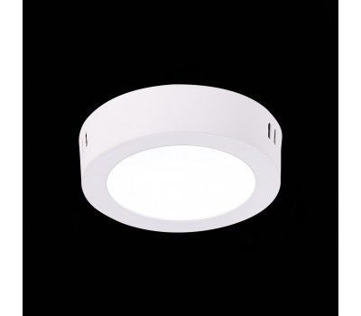ST112.542.06 Светильник настенно-потолочный Белый LED 1*6W 4000K 370Lm Ra80 120° IP20 D110xH28 90-26 Накладные светильники