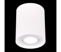 ST156.502.01 Светильник потолочный Белый GU10 1*50W IP20 D100xH120 180-240V Без ламп Накладные светильники