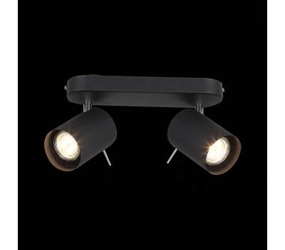 SL597.401.02 Спот ST-Luce Черный, Хром/Черный GU10 LED 2*3W Потолочные светильники SL597.401.02 Спот ST-Luce Черный, Хром/Черный GU10 LED 2*3W Потолочные светильники