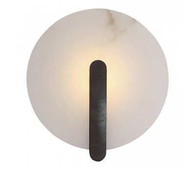 SL1195.401.01 Светильник настенный ST-Luce черный/алебастр LED 1*5W 3000K MONTRE