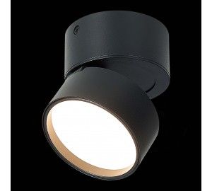 ST651.432.09 Светильник потолочный поворотный Черный LED 1*9W 3000K 720Lm Ra>90 120° IP20 D85xH87 17 Накладные светильники