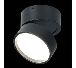 ST651.442.14 Светильник потолочный поворотный Черный LED 1*14W 4000K 1 100Lm Ra>90 120° IP20 D105xH8 Накладные светильники