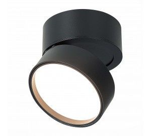 ST651.432.14 Светильник потолочный поворотный Черный LED 1*14W 3000K 1 100Lm Ra>90 120° IP20 D105xH8 Накладные светильники