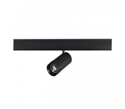 ST357.436.20 Магнитный трековый светильник ZOOM Черный LED 1*20W 3000K Lm Ra90 10-55° IP20 D60xH170 SKYLINE 48