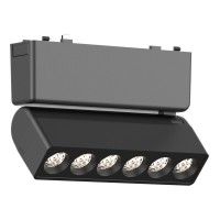 ST675.446.06 Магнитный трековый светильник Черный LED 1*6W 4000K 360Lm Ra>90 IP20 L122xW26xH81 48V SKYFLAT