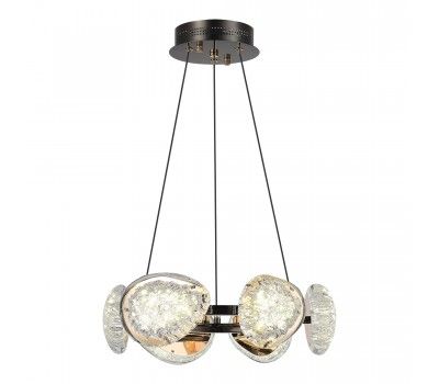 SL6018.203.48 Светильник подвесной ST-Luce черный/ золотистый / прозрачный LED 1*48W 4000K ENIGMA