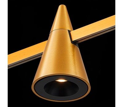 ST813.206.05 Магнитный трековый светильник FARM Золотистый LED 1*5W 3000K 272Lm Ra90 60 IP20 D70xH11 FARM