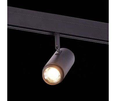 ST357.436.06 Магнитный трековый светильник ZOOM Черный LED 1*6W 3000K 667Lm Ra>80 10-60° IP20 L137xW SKYLINE 48