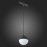 ST358.433.07 Магнитный трековый светильник подвесной Черный LED 1*7W 3000K 520Lm Ra>80 120° IP20 D90 SKYLINE 48
