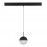 ST681.436.07 Магнитный трековый светильник Черный LED 1*7W 3000K Lm Ra90 120° IP20 D100xH- 48V SKYLINE 48