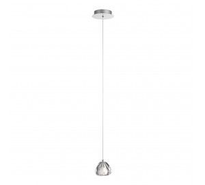 SL6017.101.01 Светильник подвесной ST-Luce Хром/Прозрачный с пузырьками воздуха LED 1*3W 3000K WATERFALL