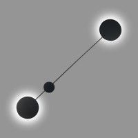 SL6006.401.02 Светильник настенный ST-Luce Черный/Черный LED 2*5W 3000K TONDO SL6006.401.02 Светильник настенный ST-Luce Черный/Черный LED 2*5W 3000K TONDO